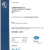 ISO 9001 : 2015 CERTIFICATE